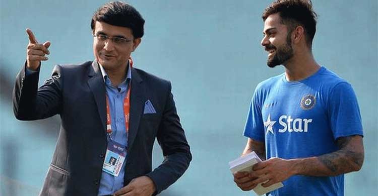 Kohli fights a lot, says Ganguly