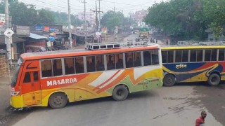 দিনাজপুর থেকে সব রুটে বাস চলাচল বন্ধ