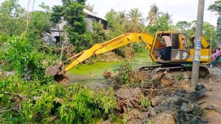 তিন যুগ পর জলাবদ্ধতা থেকে মুক্তি পেল শত পরিবার