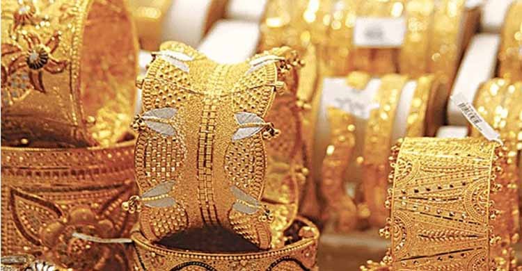 Gold prices hikes by 1225 per bhori