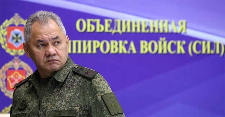 Russian defence minister visits Ukraine frontline