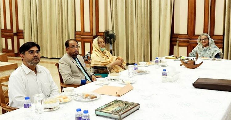 Raushon Ershad, GM Quader meet PM