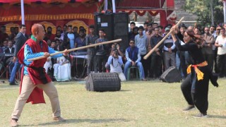 ইবিতে ঐতিহ্যবাহী লাঠিখেলা অনুষ্ঠিত