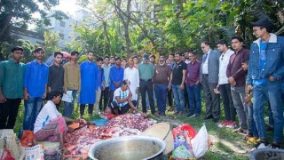 গরু জবাই করে ফেনীতে আর্জেন্টিনার সমর্থকদের ভোজ