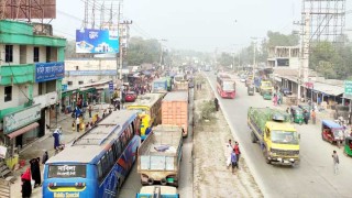 ঢাকা-বঙ্গবন্ধু সেতু মহাসড়কে যানজট, চরম ভোগান্তি