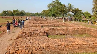 পর্যটকে মুখর নওগাঁর সোমপুর বিহার