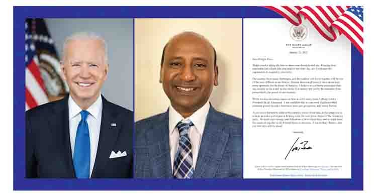 US President Joe Biden Congratulate to Editor of Bangla Press