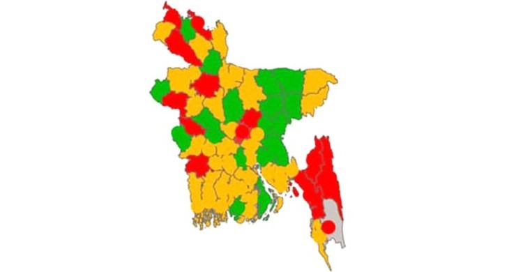 Dhaka among 12 districts in ‘Red Zone’ list