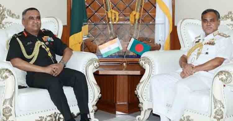 Indian Army Chief meets Navy Chief M Shaheen Iqbal