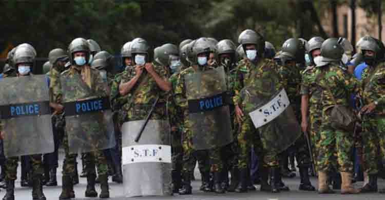 Sri Lanka troops demolish main protest camp