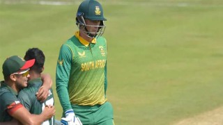 South Africa bowled out 154 by Taskin storm