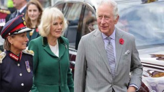 Man detained after throwing eggs at King Charles, Camilla