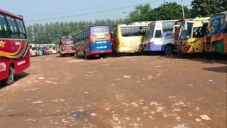 Commuters suffer as bus strike begins in Faridpur ahead of BNP rally