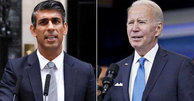 Biden, Sunak agree to support Ukraine, stand up to China