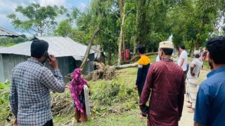 ঘূর্ণিঝড় সিত্রাংয়ের প্রভাবে অর্ধশতাধিক ঘরবাড়ি বিধস্ত