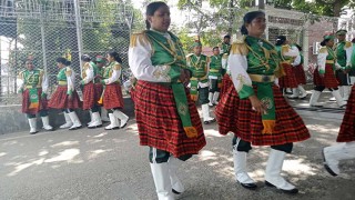 সাবিনাদের বরণ করতে বিমানবন্দরে আনসার ভিডিপির বাদক দল