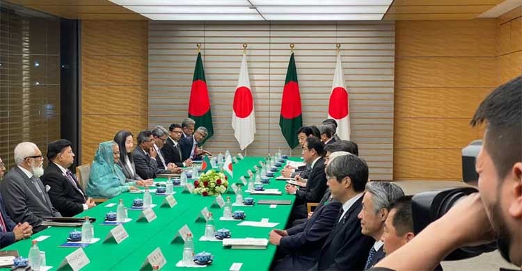 Summit talks between Bangladesh and Japanese PMs underway in Tokyo