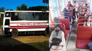 শাবি শিক্ষার্থীদের ভরসার আশ্রয়স্থল বিশ্ববিদ্যালয় বাস