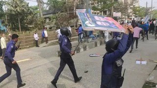 পটুয়াখালীতে বিএনপির পদযাত্রায় পুলিশের লাঠিপেটার অভিযোগ