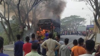 3 dead as bus hits motorbike in Faridpur