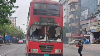 বাসে আগুন: আইনগত ব্যবস্থা নেবে বিআরটিসি