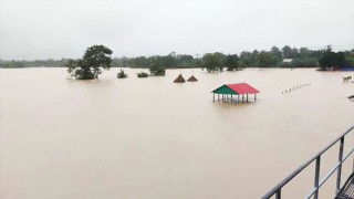 এখনও রেকর্ড বিপৎসীমার ওপরে গোমতী নদীর পানি