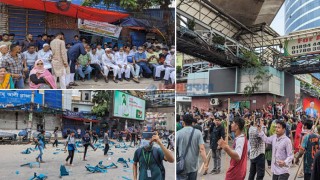 রাজধানীতে আ. লীগের প্রতিবাদ সমাবেশ পণ্ড করে দিলেন আন্দোলনকারীরা