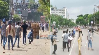 সায়েন্সল্যাবে কলেজ শিক্ষার্থীদের সঙ্গে ছাত্রলীগের সংঘর্ষ, ককটেল বিস্ফোরণ