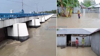 বিপৎসীমার ওপরে তিস্তার পানি, আতঙ্কে নদী পাড়ের মানুষ