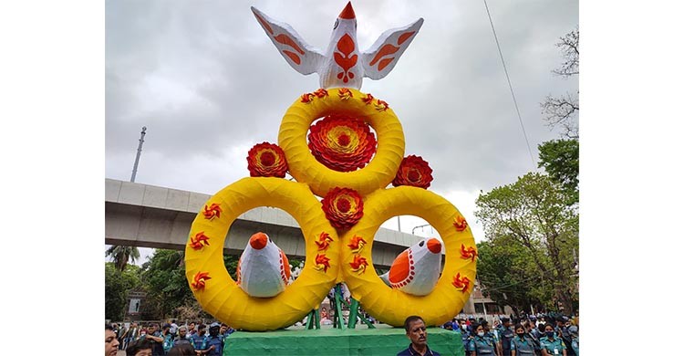 আজ পহেলা বৈশাখ, ১৪২৯ বঙ্গাব্দে মঙ্গল শোভাযাত্রা