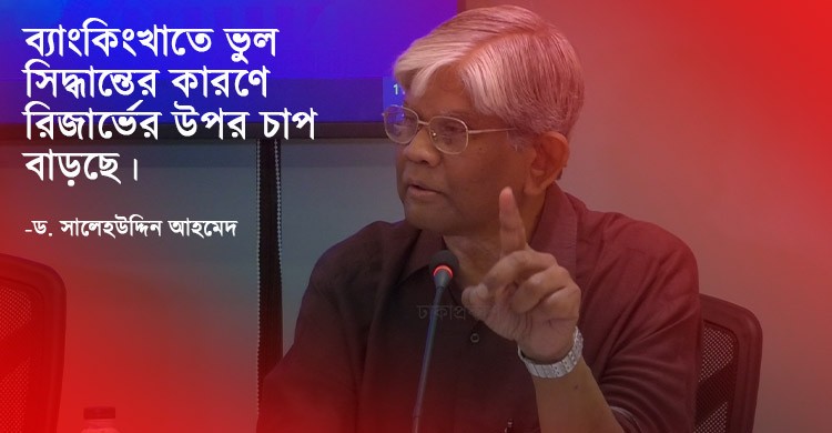 ফাঁকফোকরে প্রচুর অর্থ পাচার হচ্ছে: ড. সালেহউদ্দিন