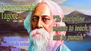 Tagore: discipline is to teach, not to punish