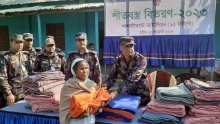 কুড়িগ্রাম সীমান্তে বিজিবির শীতবস্ত্র, বিনামূল্যে চিকিৎসা সেবা